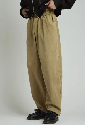 Loose Carpenter Pants in Dark Khaki
