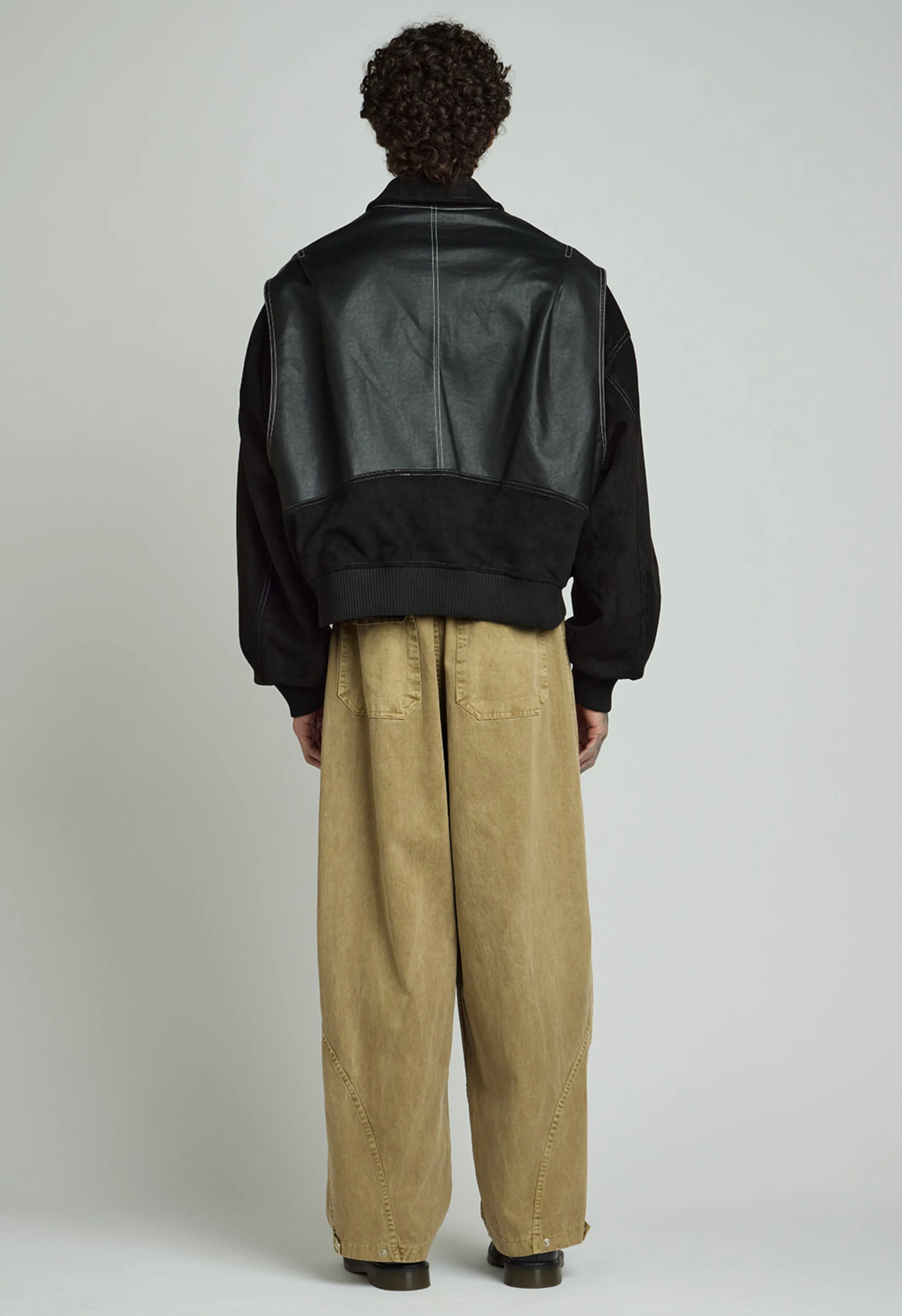 Loose Carpenter Pants in Dark Khaki