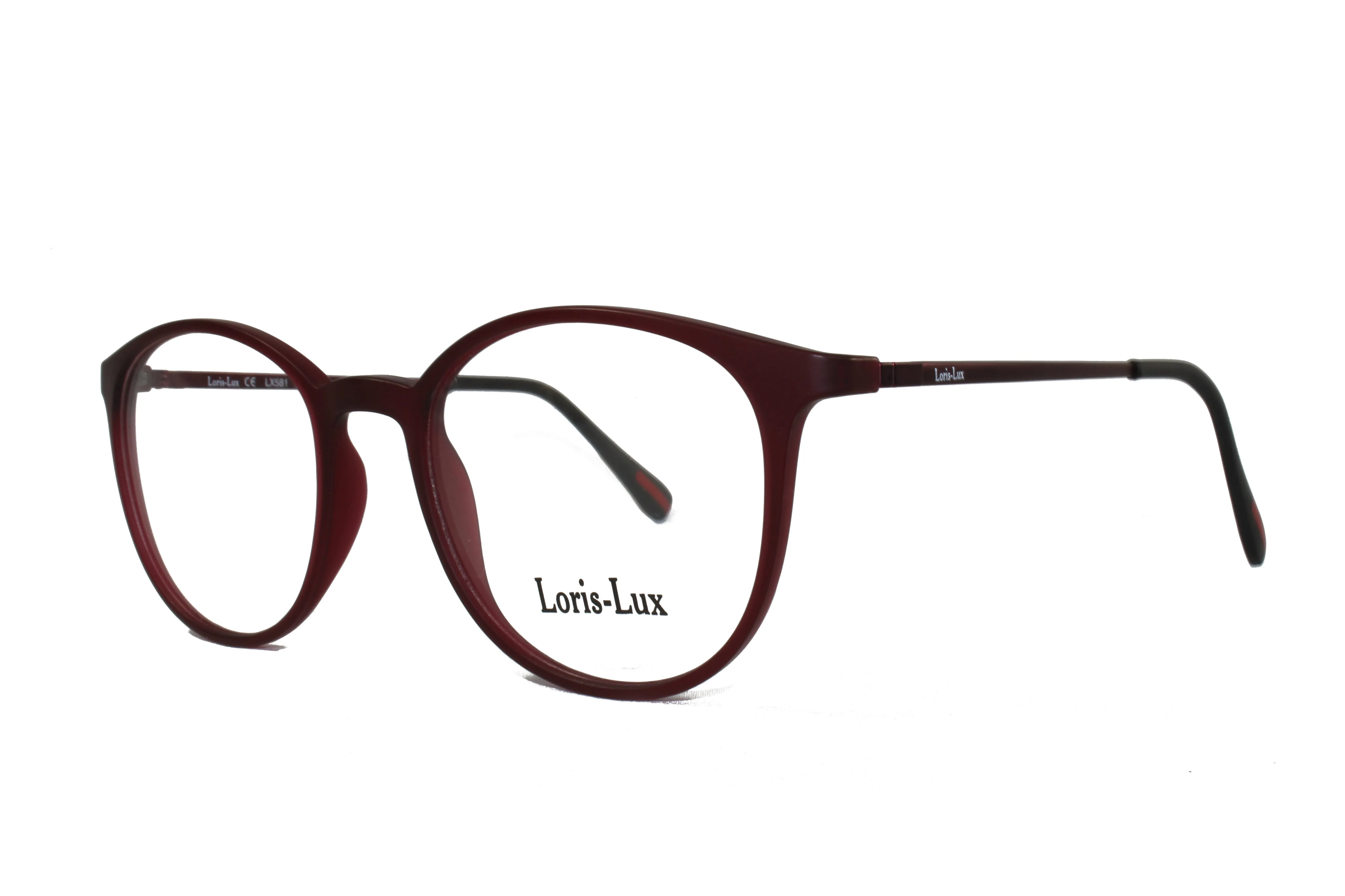 Loris Lux Women's Unbreakable Flexible Bendable Round TR90 Material Eyeglasses, LUX Women-581