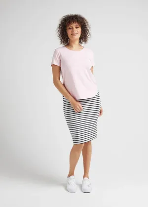Lou Lou  - Janis Short Sleeve Bamboo T-Shirt - Crystal Rose