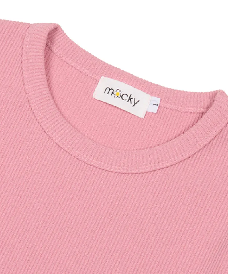 MACKY Golf: Daisy Patch Slim T-Shirt - Pink