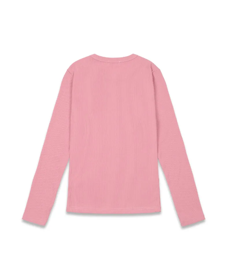 MACKY Golf: Daisy Patch Slim T-Shirt - Pink