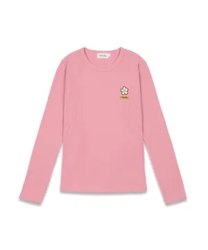 MACKY Golf: Daisy Patch Slim T-Shirt - Pink