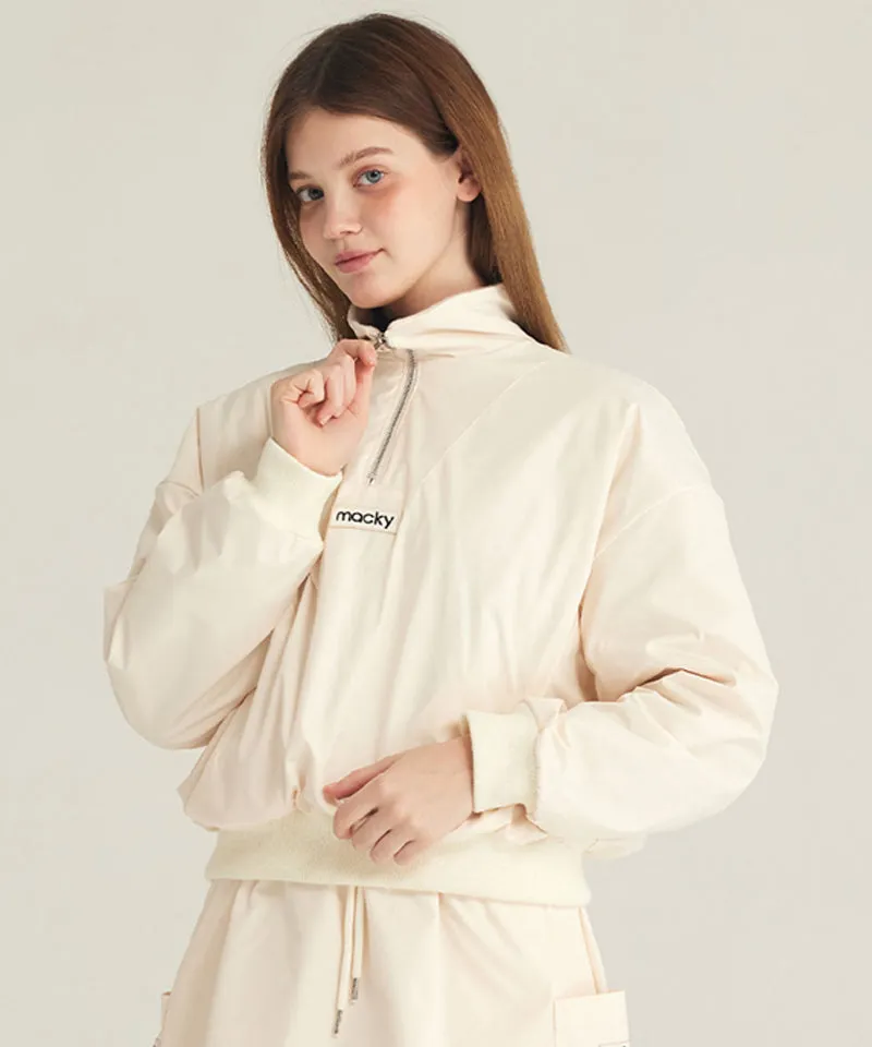MACKY Golf: Simply Padded Anorak - Cream