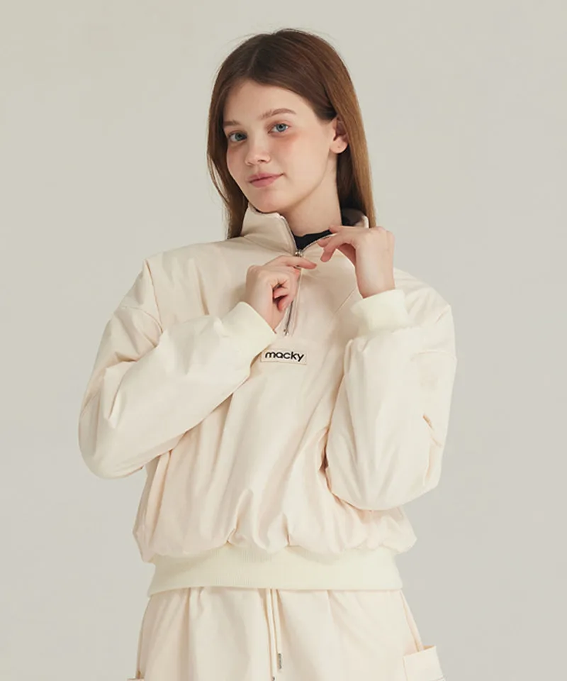 MACKY Golf: Simply Padded Anorak - Cream