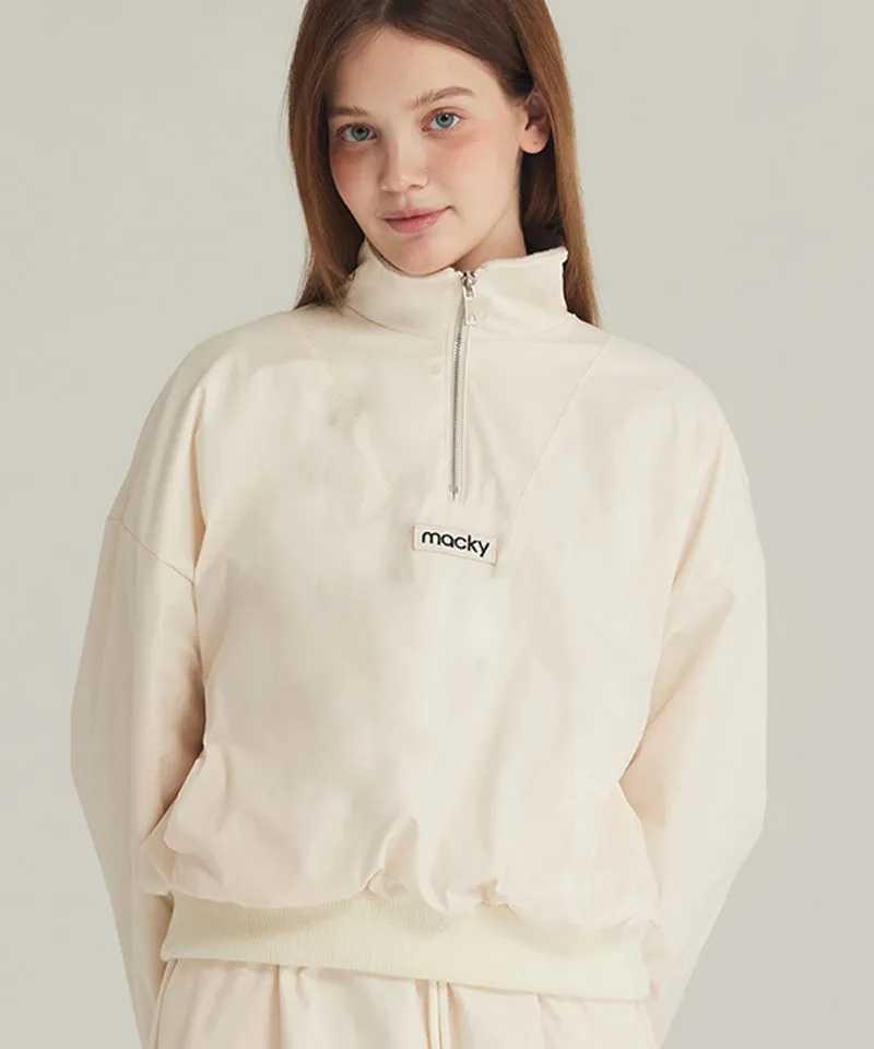 MACKY Golf: Simply Padded Anorak - Cream