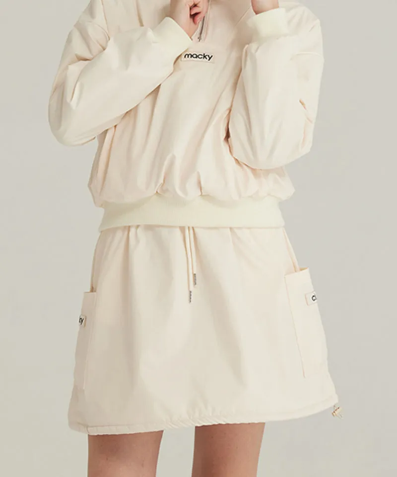 MACKY Golf: Simply Padded Skirt - Cream
