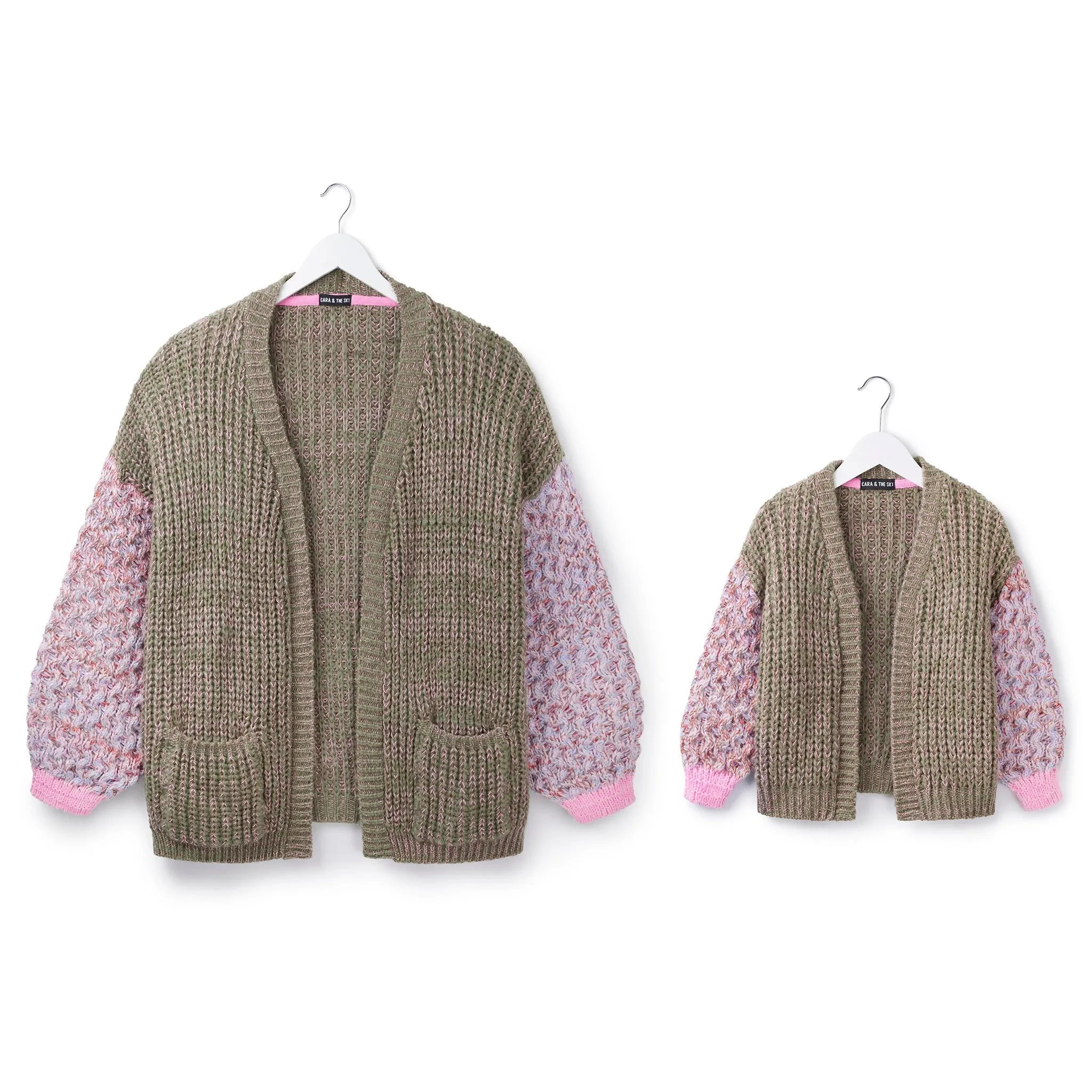 Madison Oversized Balloon Sleeve Kids Cardigan