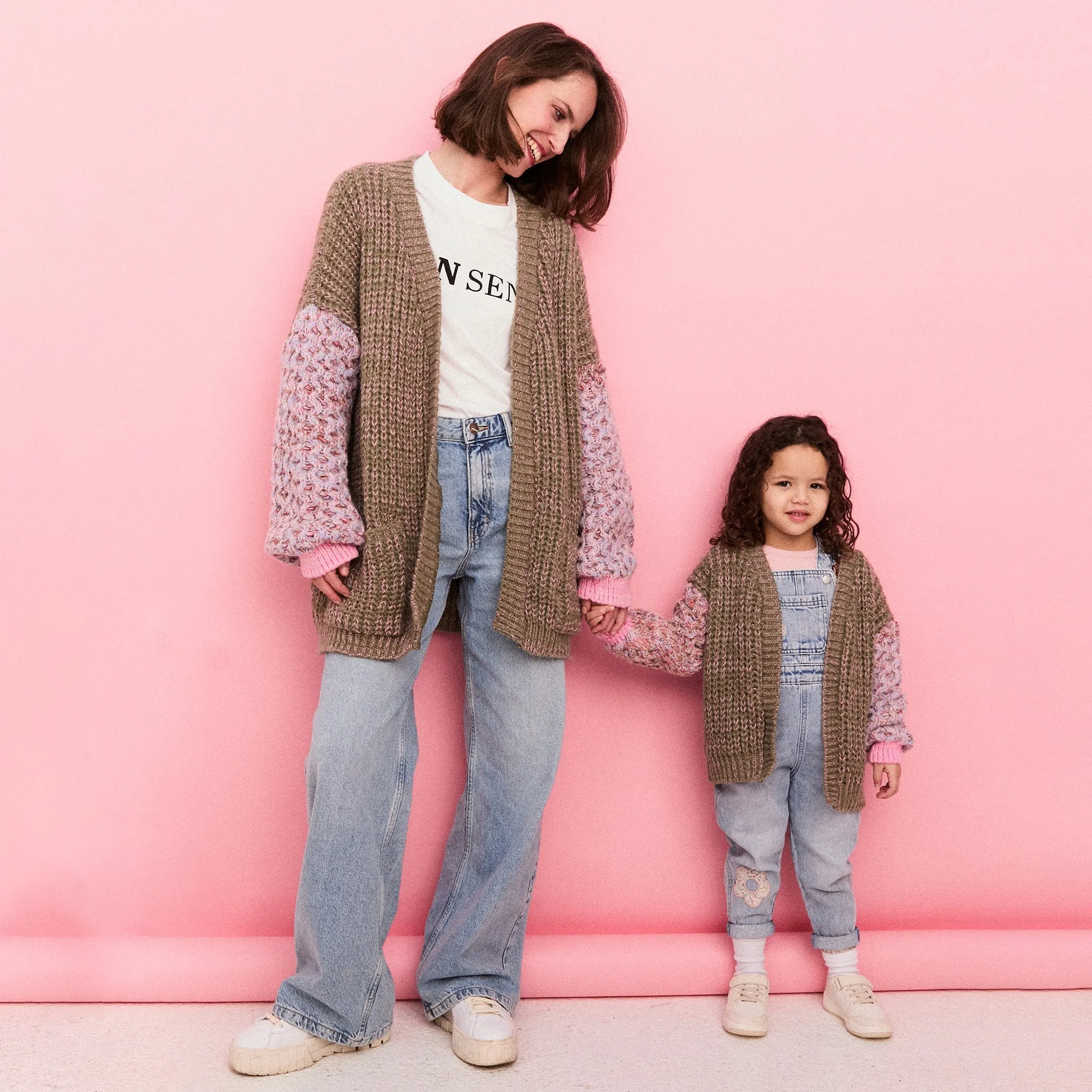 Madison Oversized Balloon Sleeve Kids Cardigan