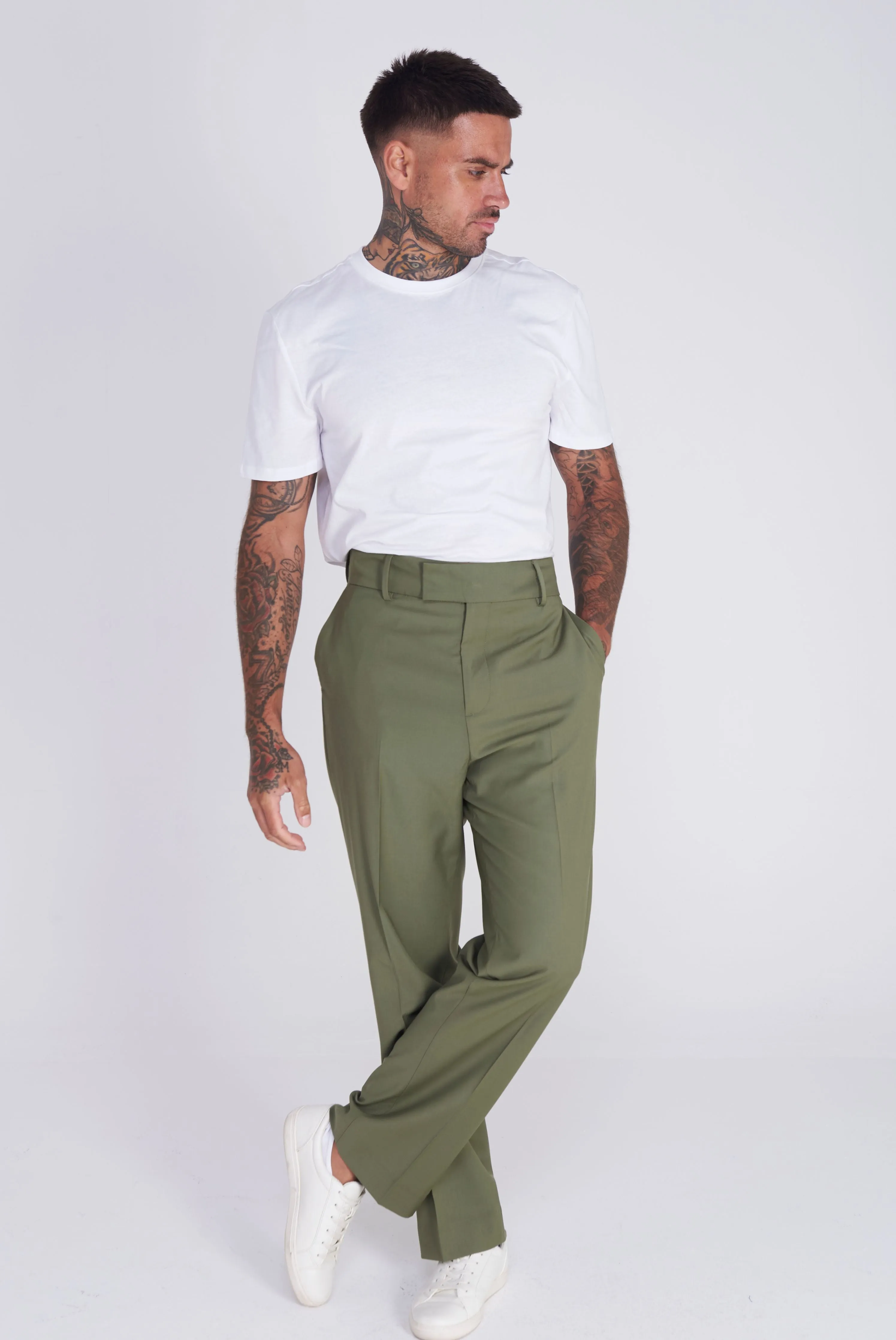 Malaga Harry Brown Trouser in Khaki