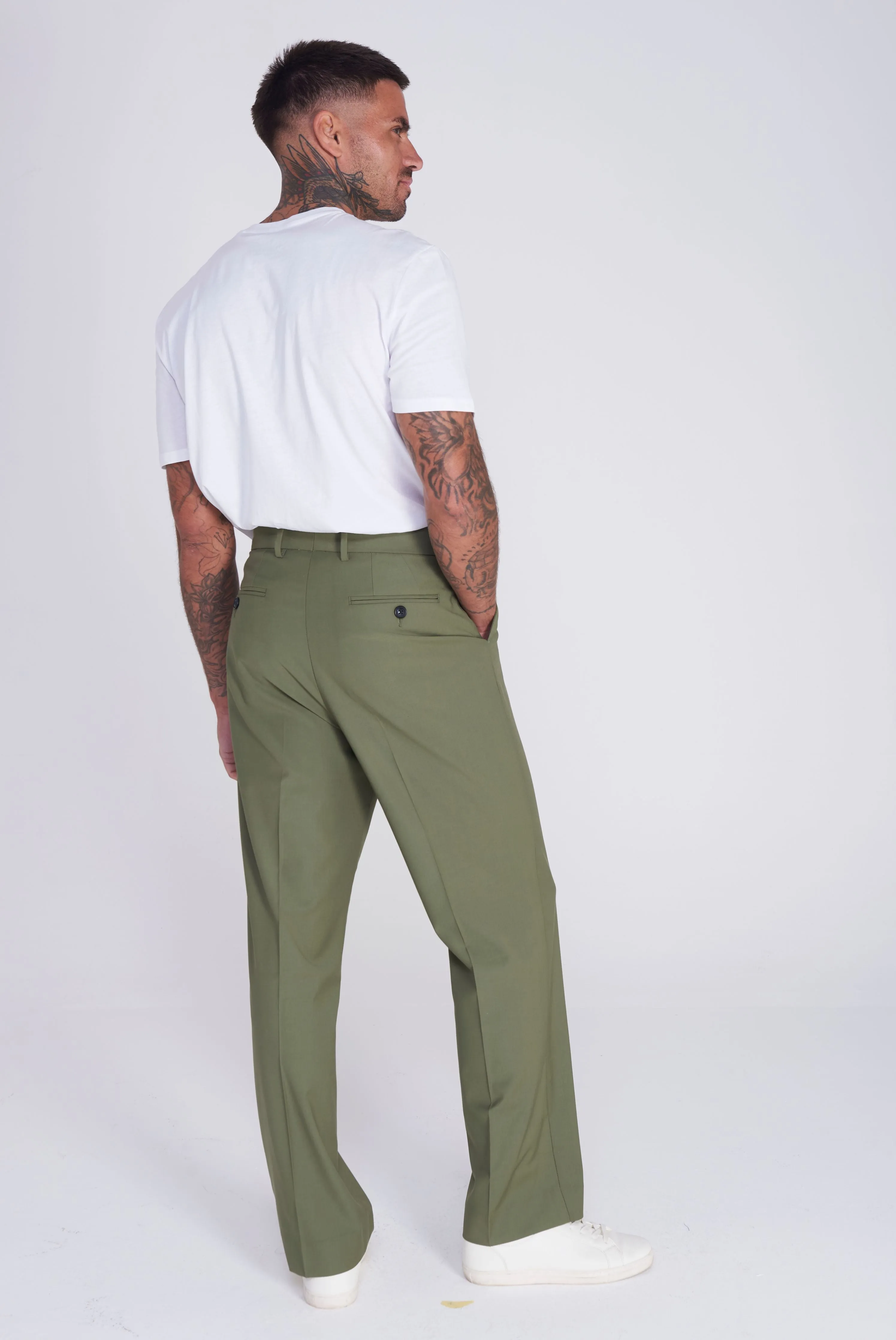Malaga Harry Brown Trouser in Khaki