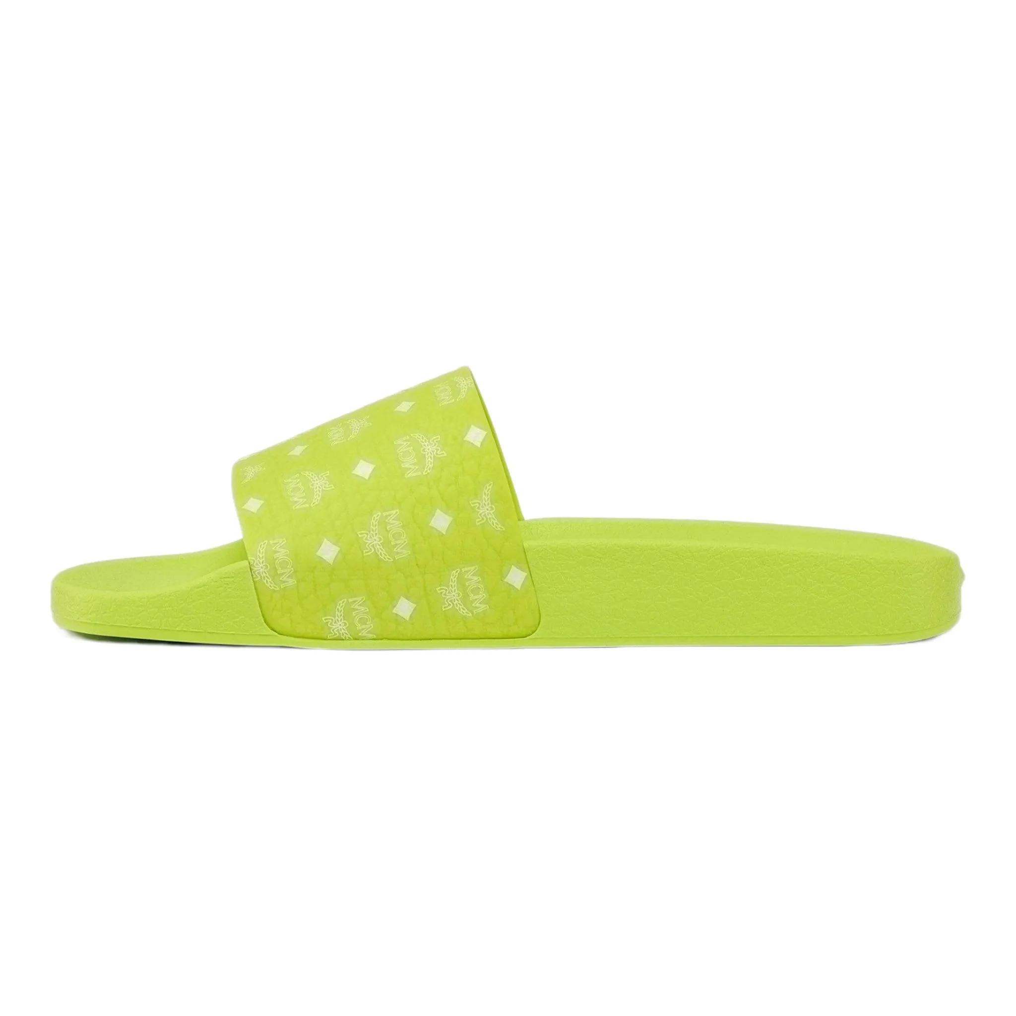 MCM Women's Monogram Print Rubber Slides