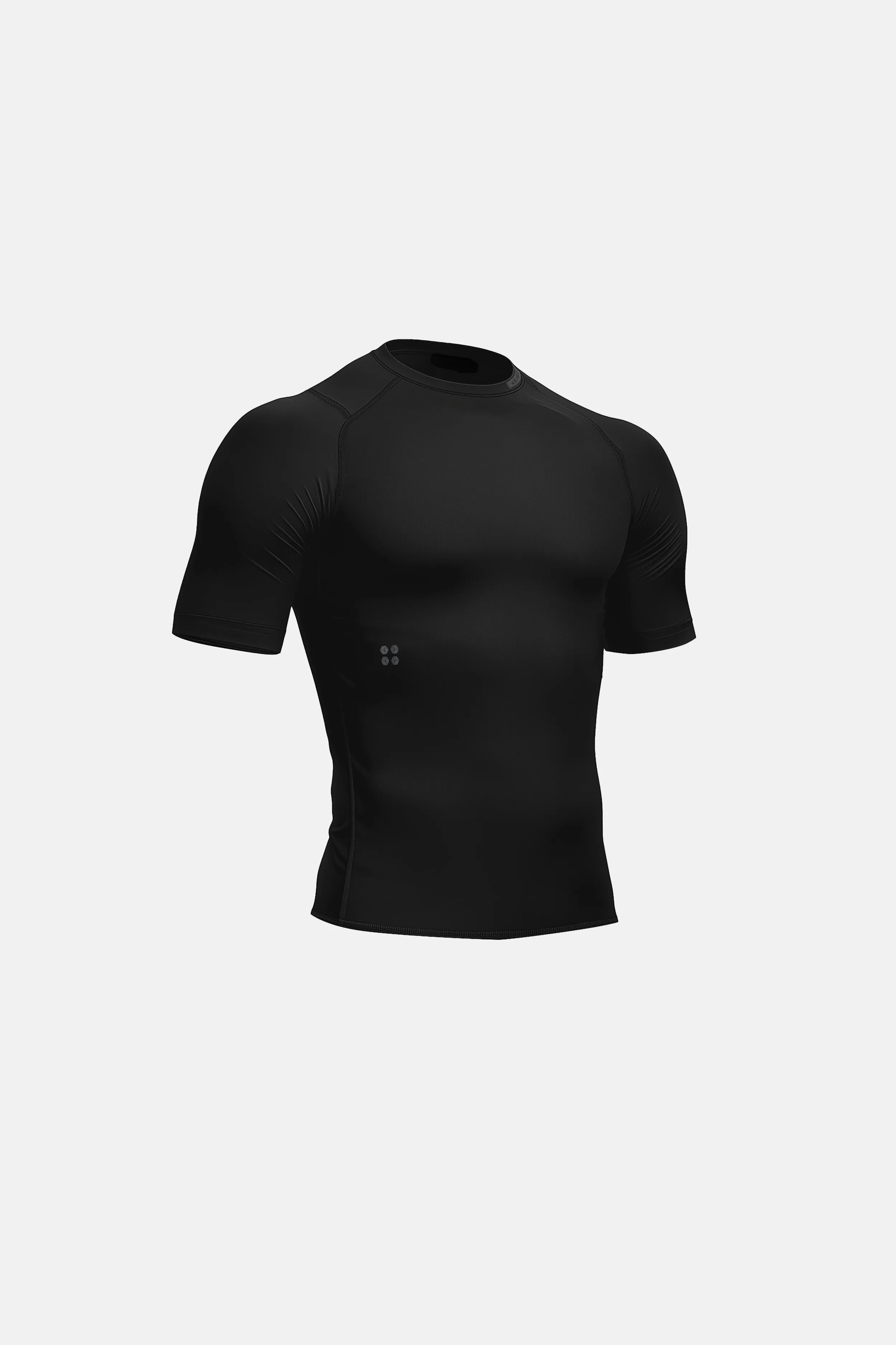 Mens Compression Short Sleeve - Black