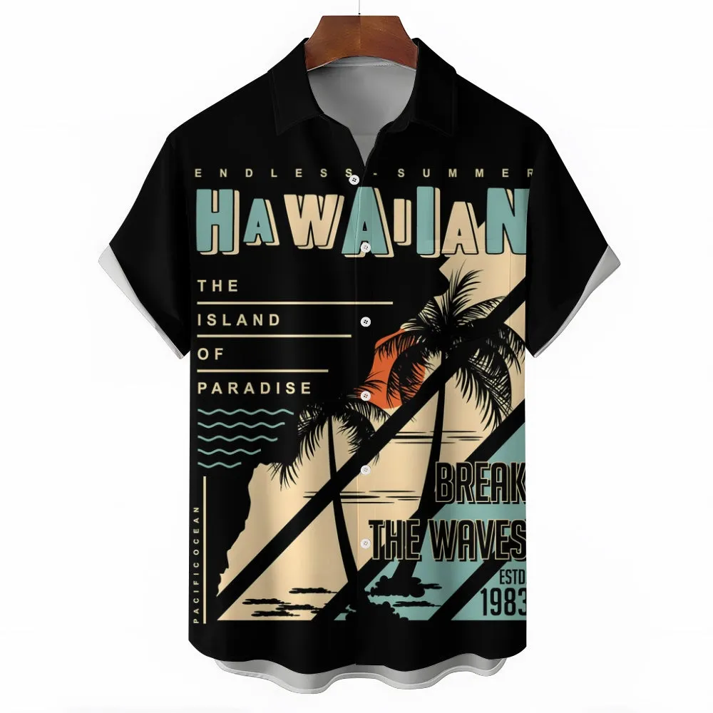Men's Hawaiian Casual Short Sleeve Shirt 2407000960