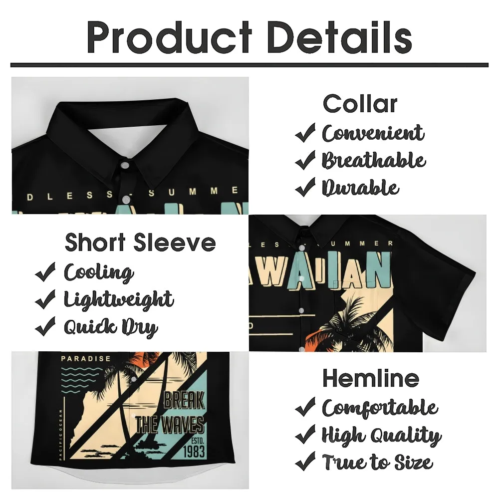Men's Hawaiian Casual Short Sleeve Shirt 2407000960