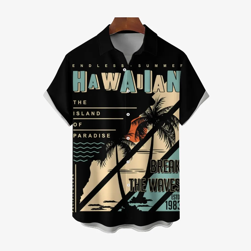 Men's Hawaiian Casual Short Sleeve Shirt 2407000960