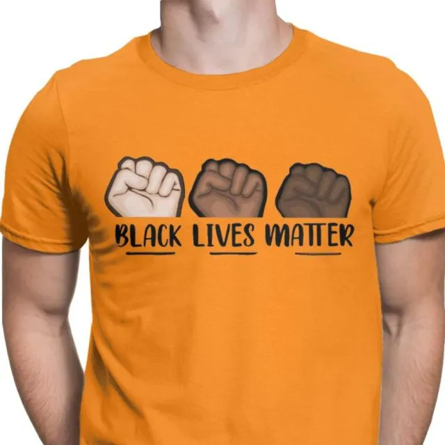 Men's T-Shirt Black Lives Matter Cotton Tee Shirt Fitness Justice George Floyd Equal Racism Racist Tops T Shirt Gift