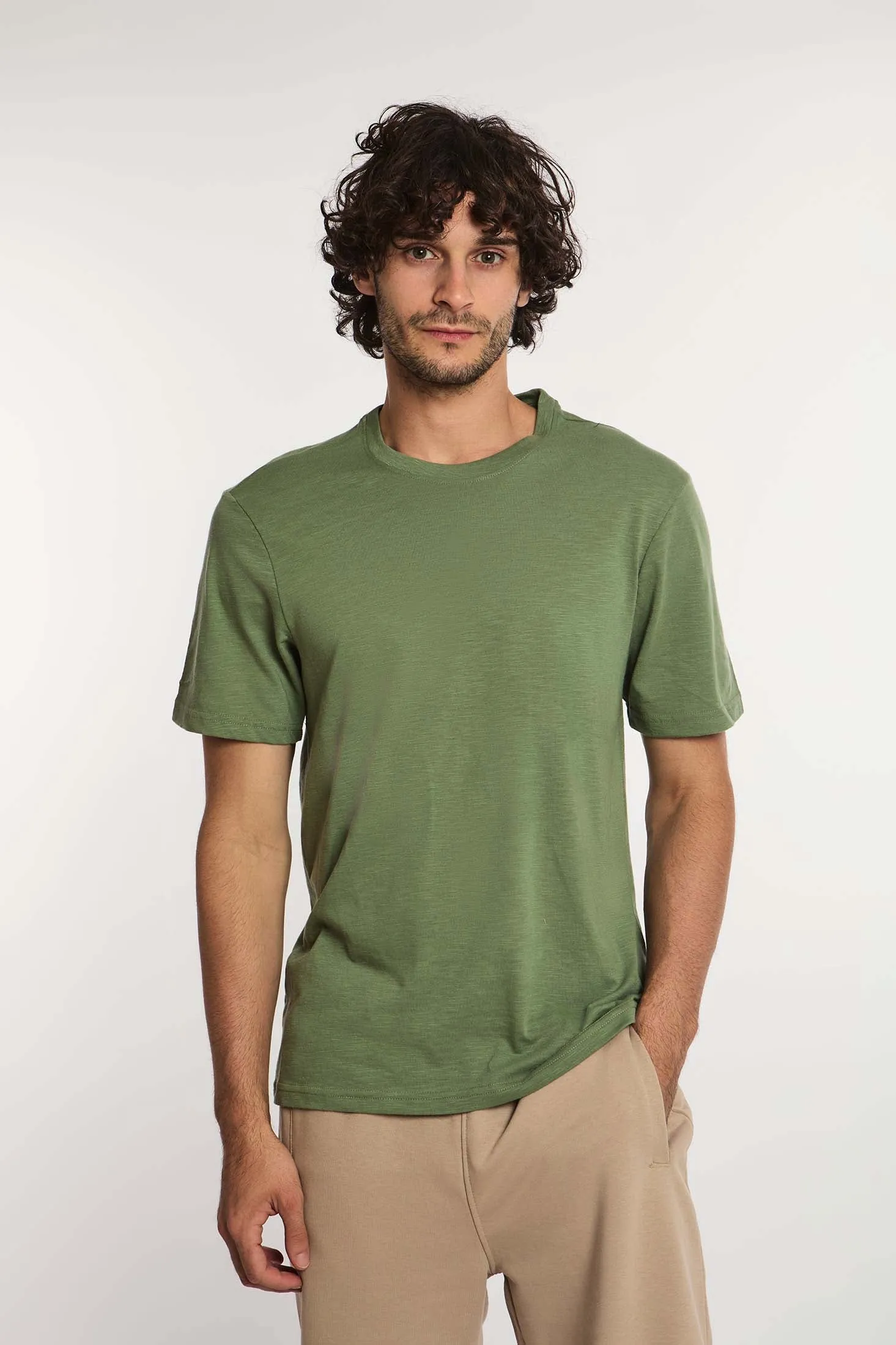 MenT- Shirt - Khaki