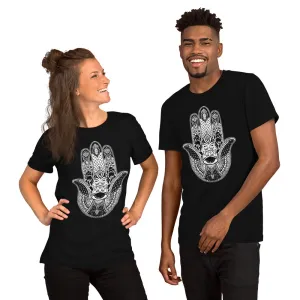 Monochrome Mystic Hamsa - Unisex t-shirt