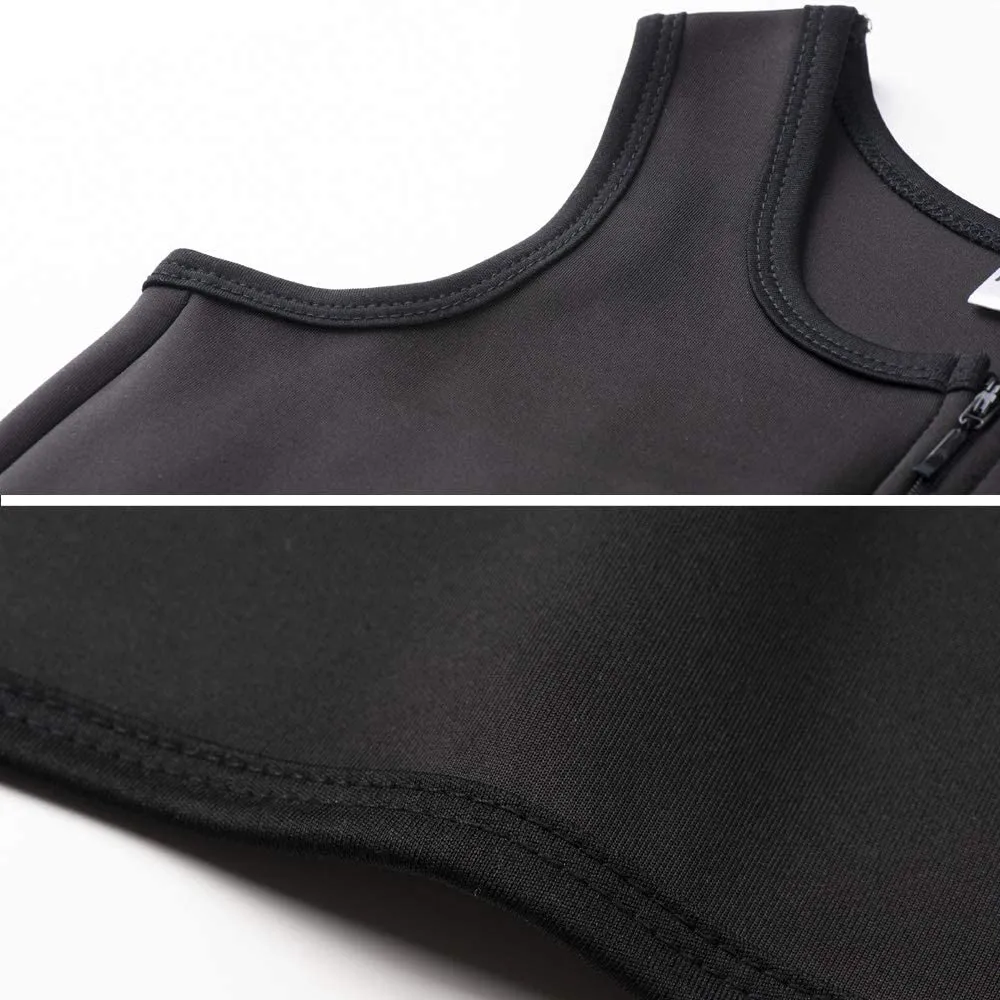 MRIMIN  FTM Lesbian Tomboy Zip Up Elastic Chest Binder Breathable Bamboo Slim Fit Tank Top-MRB3