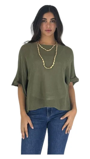 Nada khaki top