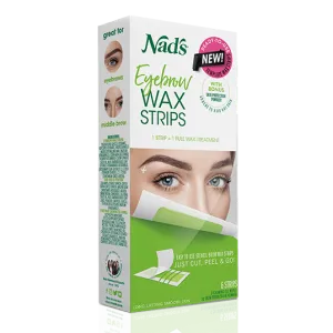 Nad's Hair Removal Eyebrow Wax Strips 6 Pack