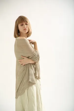 Natural knitting scarf ,knitted shawl