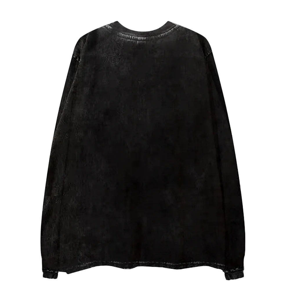 Newspaper Splicing Sense Long-Sleeve Shirt