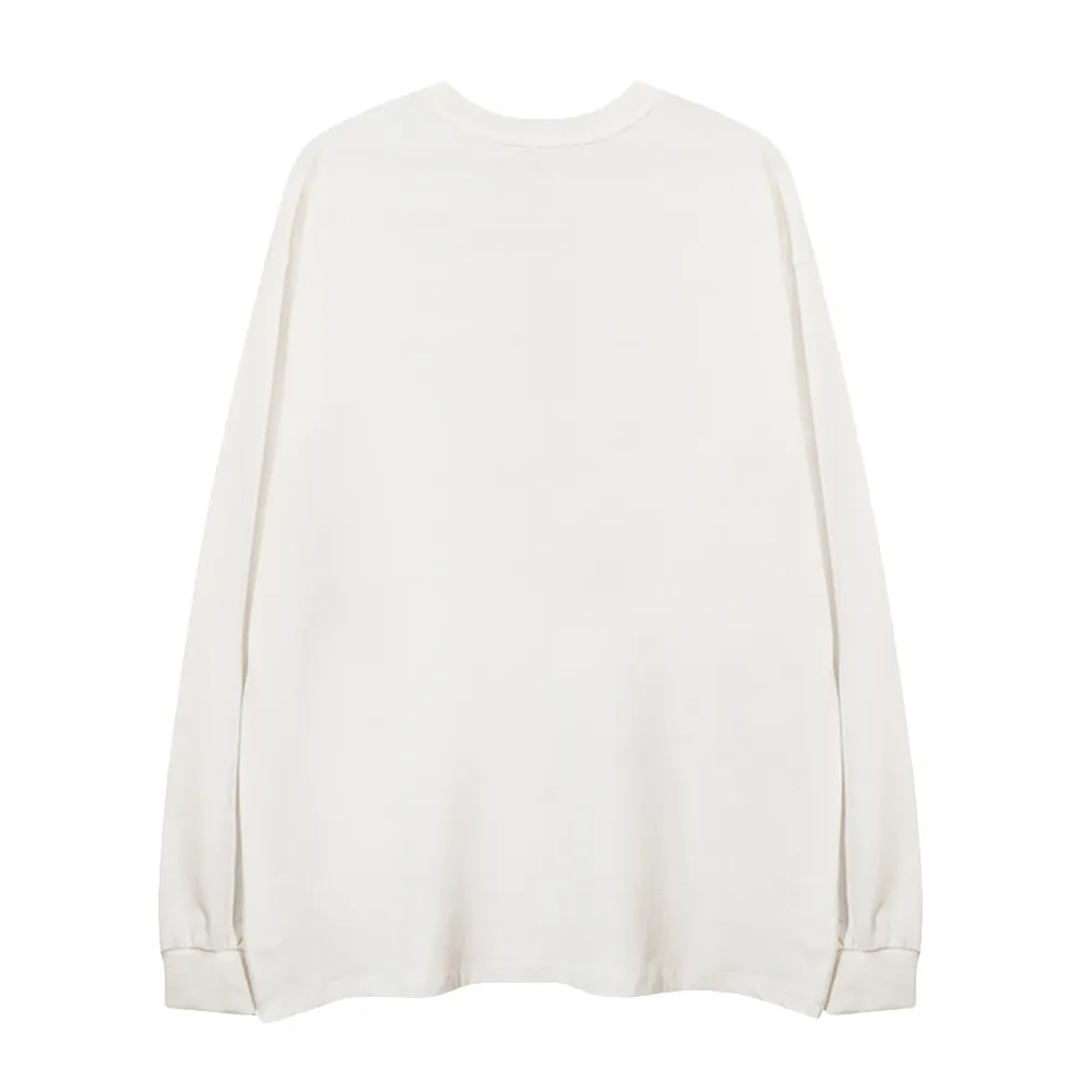 Newspaper Splicing Sense Long-Sleeve Shirt