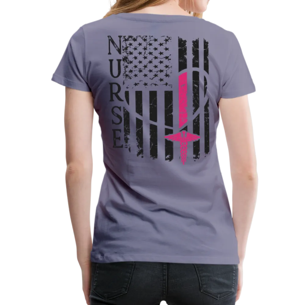 Nurse Flag Women’s Premium T-Shirt (CK1312)
