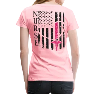 Nurse Flag Women’s Premium T-Shirt (CK1312)