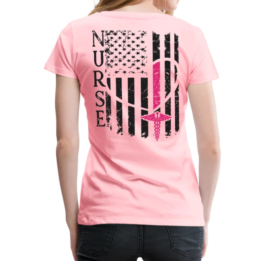 Nurse Flag Women’s Premium T-Shirt (CK1312)