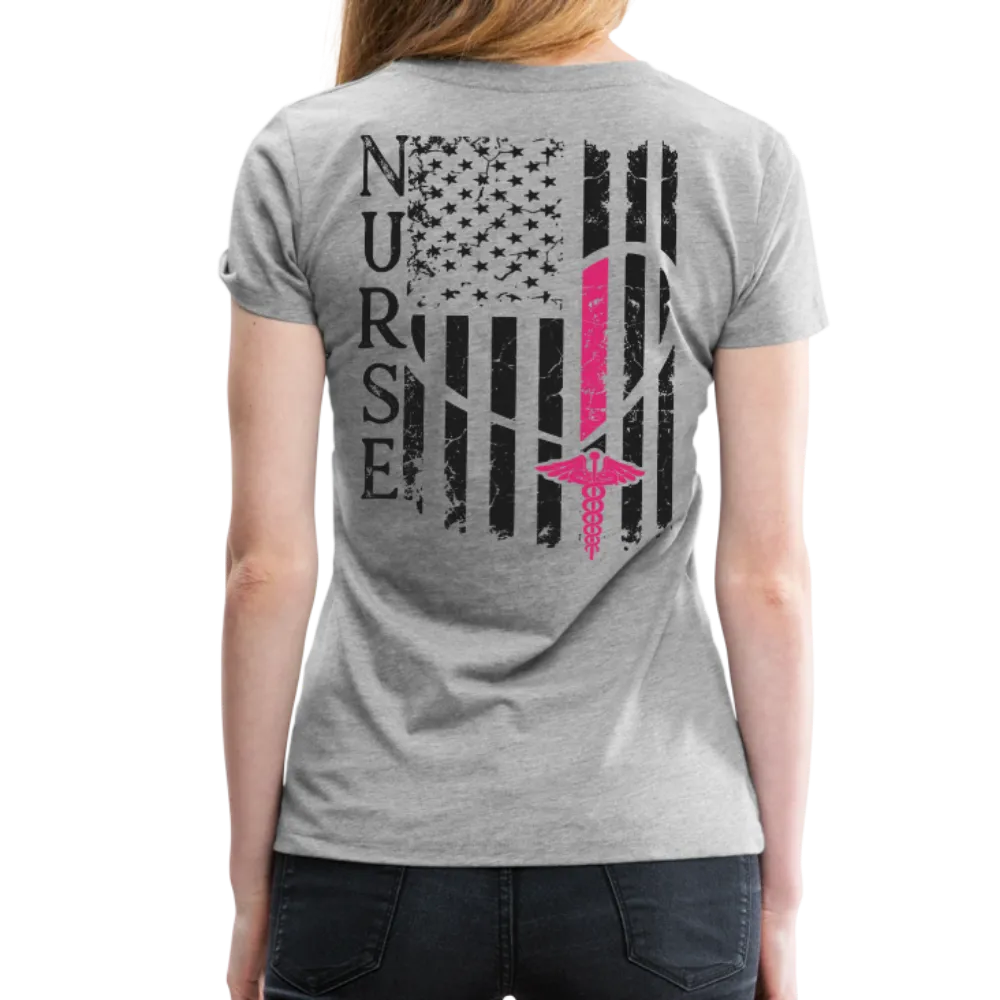 Nurse Flag Women’s Premium T-Shirt (CK1312)
