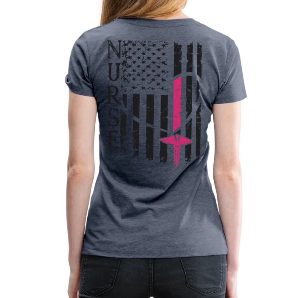 Nurse Flag Women’s Premium T-Shirt (CK1312)