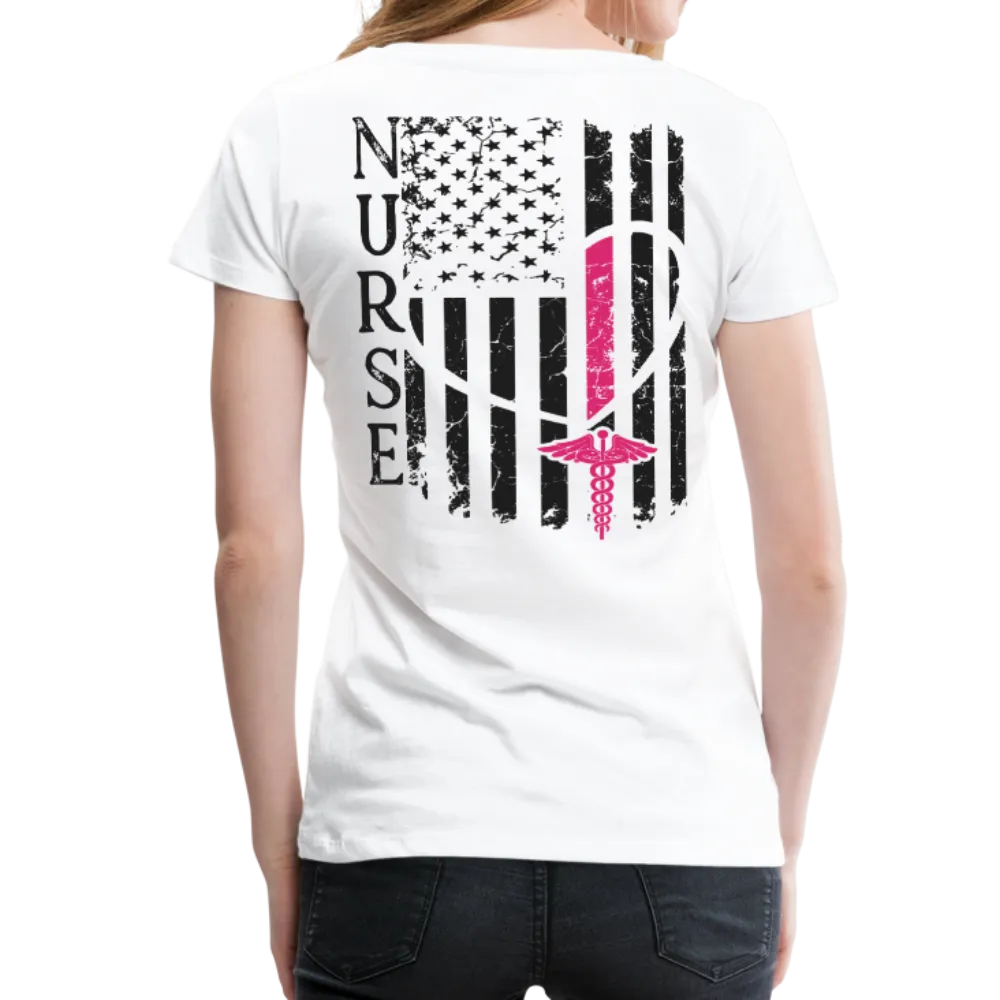 Nurse Flag Women’s Premium T-Shirt (CK1312)