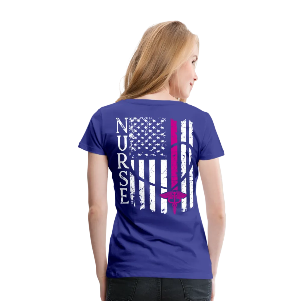 Nurse Flag Women’s Premium T-Shirt (CK3903)