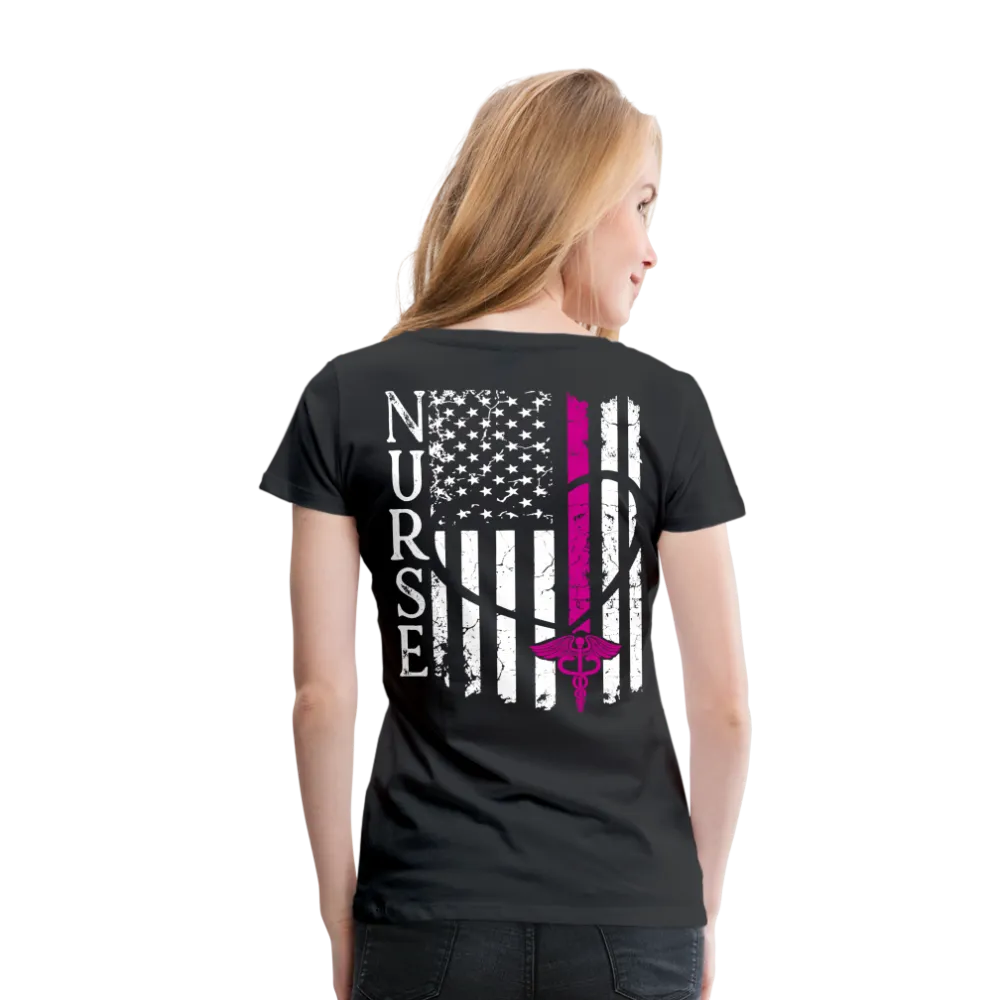 Nurse Flag Women’s Premium T-Shirt (CK3903)
