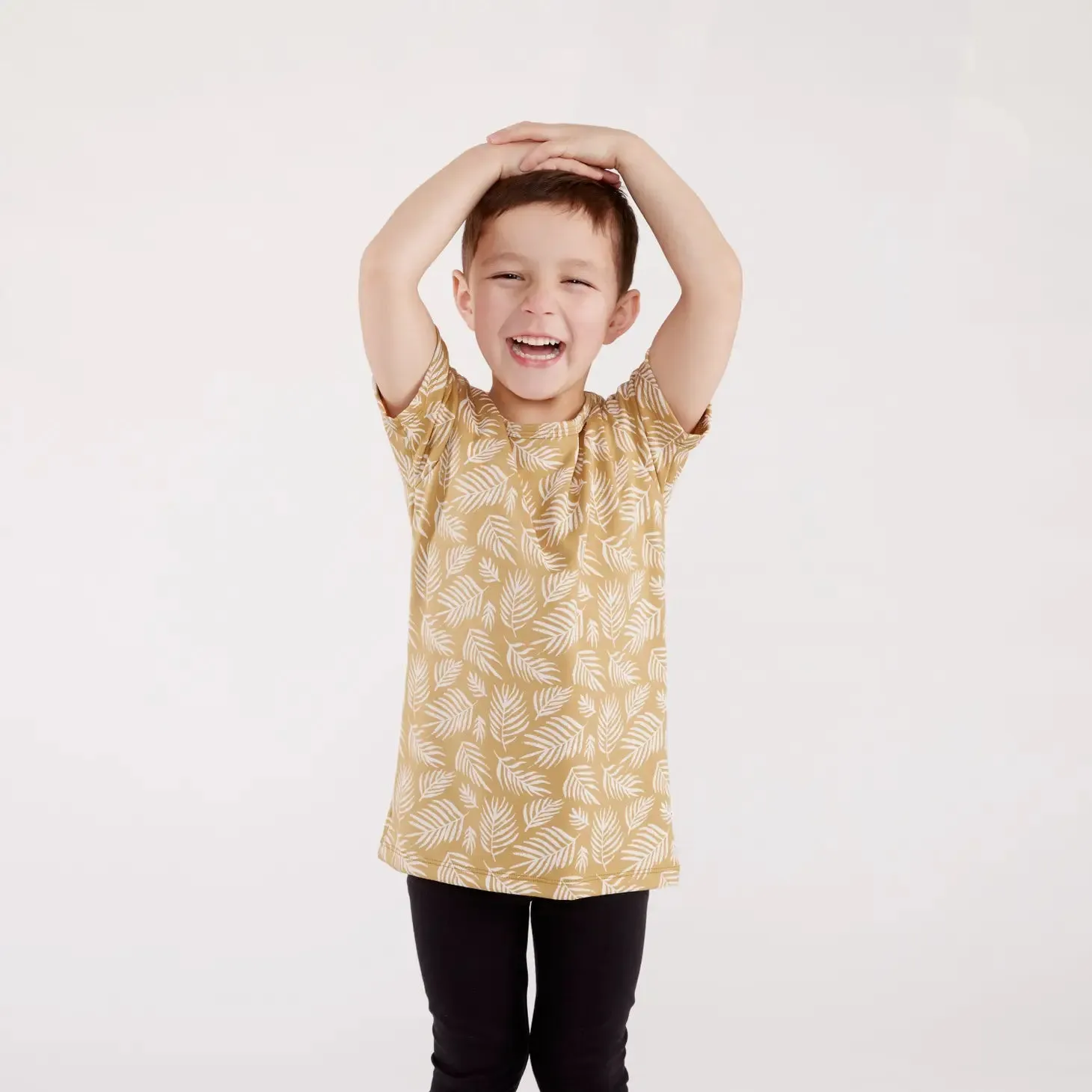 PALM LEAF PRINT T-SHIRT