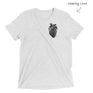 Paper Cut Heart Women's White T-Shirt