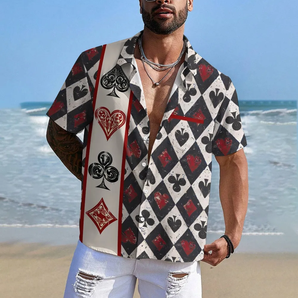 Paramount Playing Cards Casual Short Sleeve Shirt 2412010162
