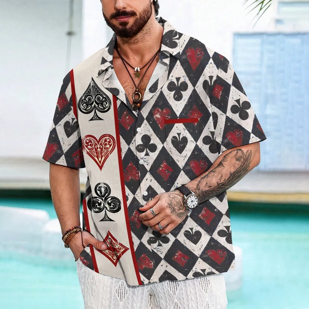 Paramount Playing Cards Casual Short Sleeve Shirt 2412010162