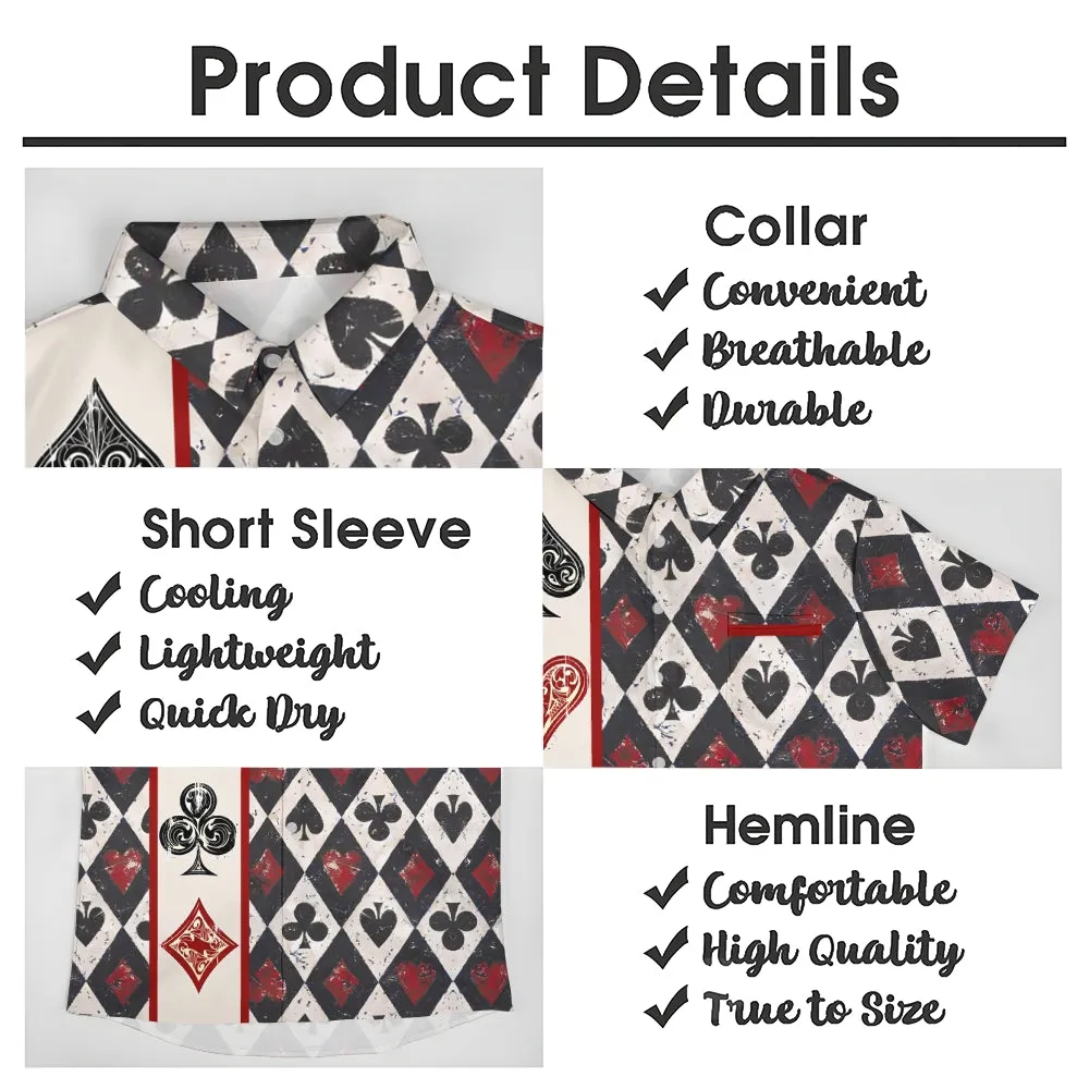 Paramount Playing Cards Casual Short Sleeve Shirt 2412010162
