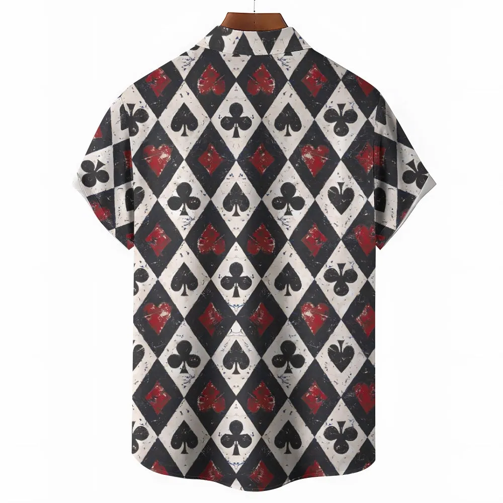 Paramount Playing Cards Casual Short Sleeve Shirt 2412010162