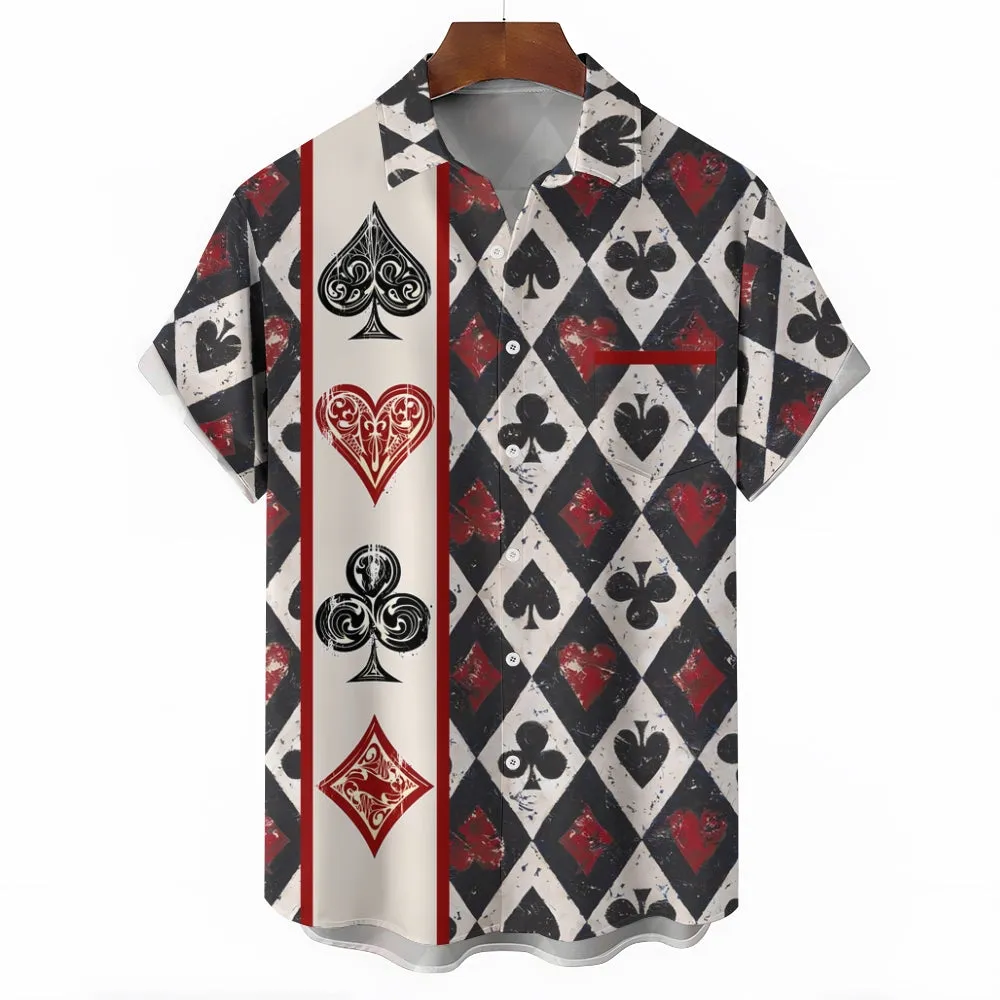 Paramount Playing Cards Casual Short Sleeve Shirt 2412010162