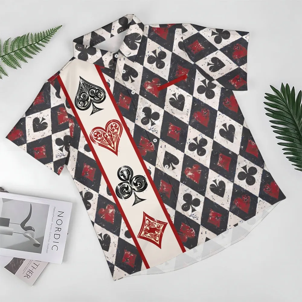 Paramount Playing Cards Casual Short Sleeve Shirt 2412010162