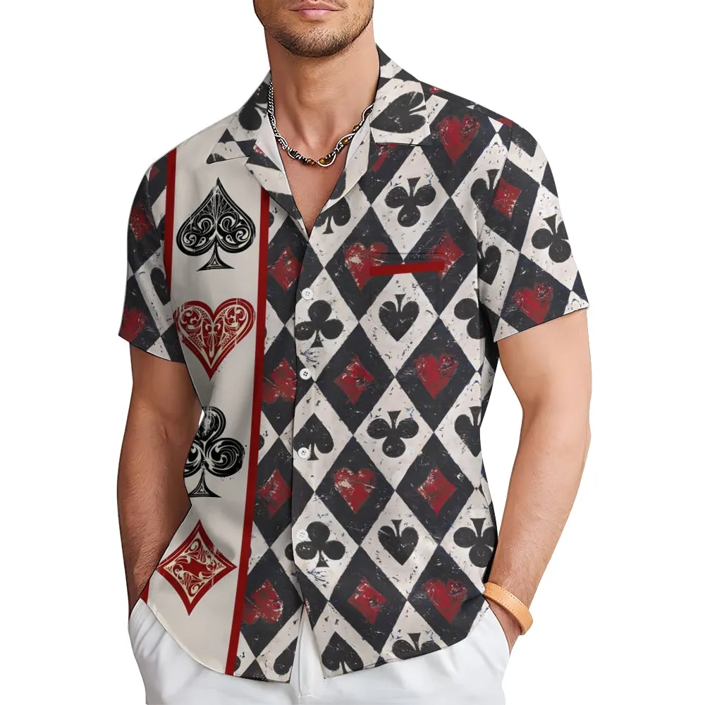 Paramount Playing Cards Casual Short Sleeve Shirt 2412010162