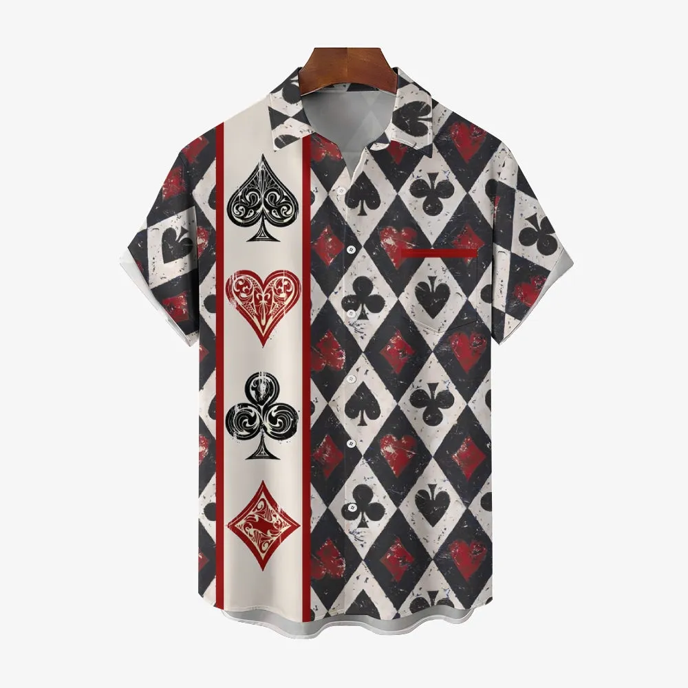 Paramount Playing Cards Casual Short Sleeve Shirt 2412010162