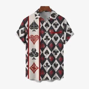 Paramount Playing Cards Casual Short Sleeve Shirt 2412010162