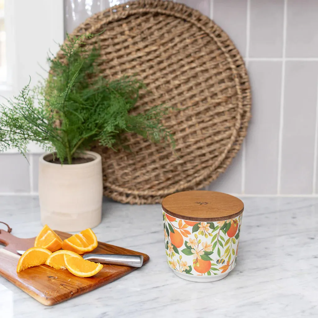 Patterned 3 Wick Candle - Orange & Honey