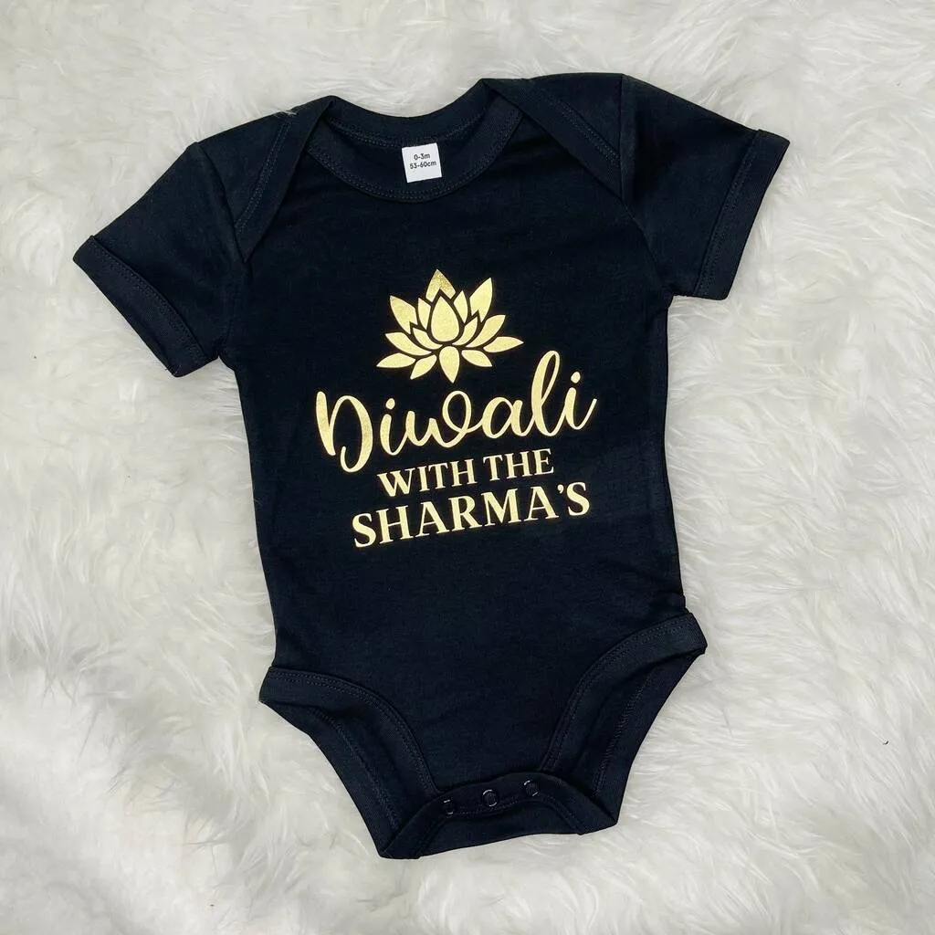 Personalised Diwali Matching Family T Shirt Set